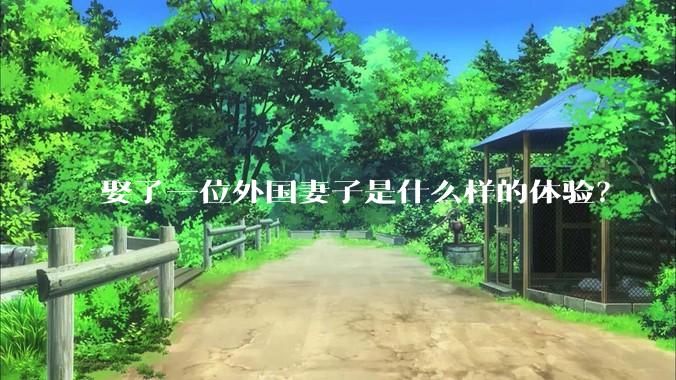 娶了一位外国妻子是什么样的体验？