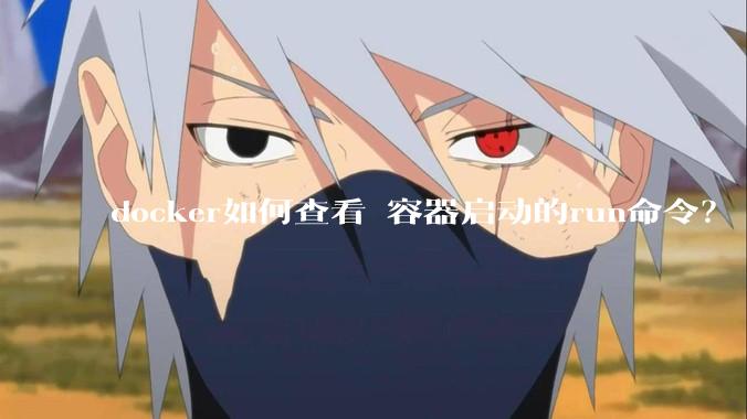 docker如何查看 容器启动的run命令？